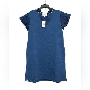 Simply Southern Navy Quilten Textured Top with Pearl Glitzy Accents
